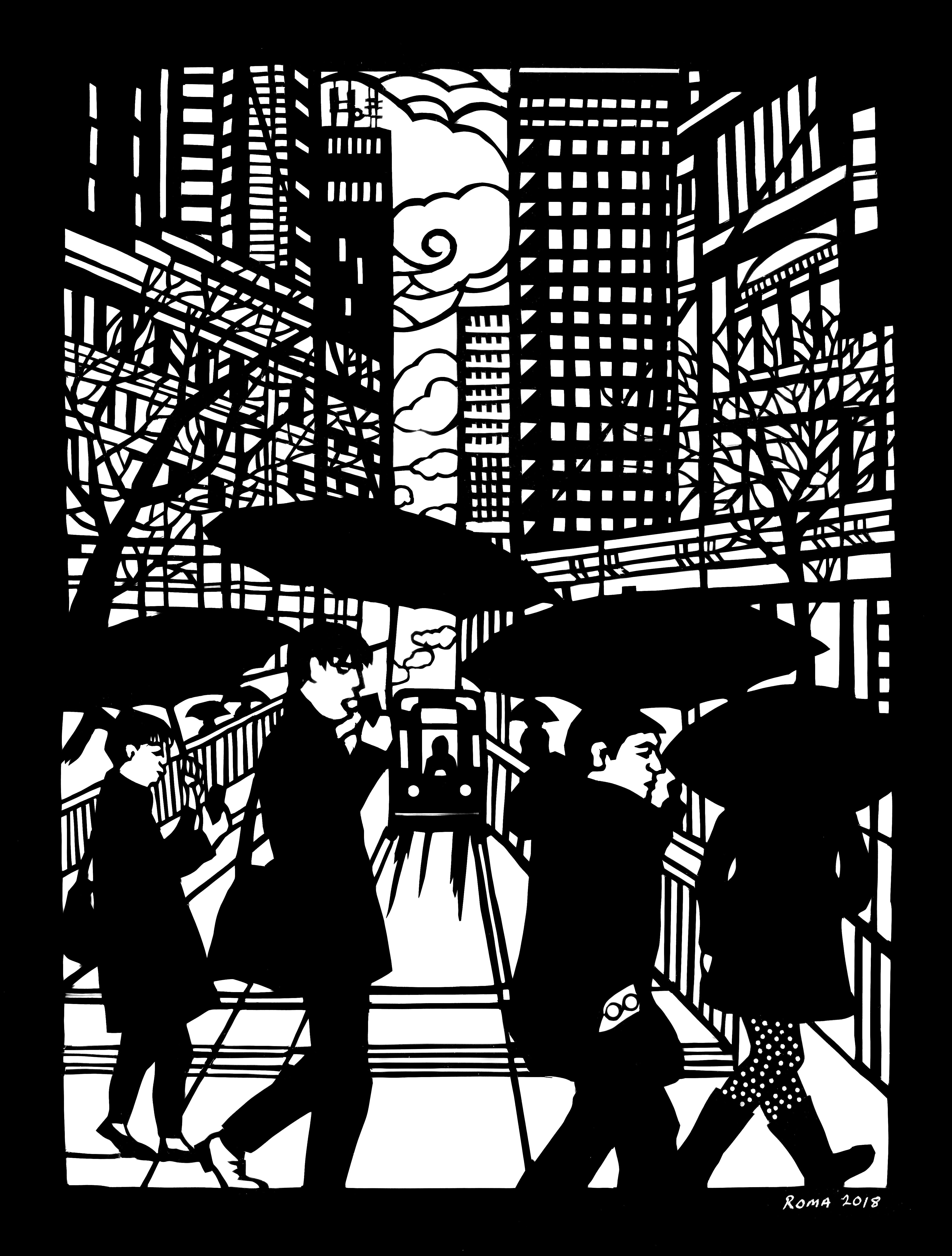 City umbrellas